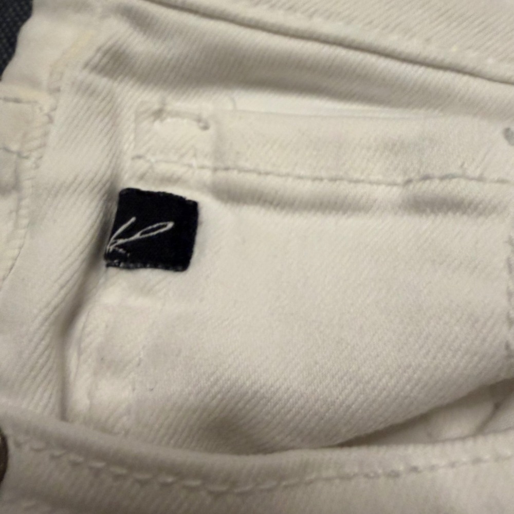 KanCan White High Rise Skinny Jeans Frayed Hem KC7267WT Size 3/25 - Picture 3 of 6